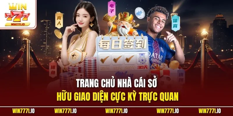 Trang chủ nhà cái sở hữu giao diện cực kỳ trực quan